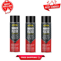 2 PK Black Jack Leak Stopper Rubber Flexx Waterproof Sealant Spray Black, 18 oz