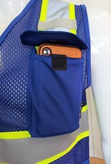 Two Tone High Visibility Reflective Blue Safety Vest (X-Small-5XL)