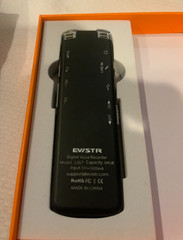 Evistr 64GB Digital Voice Recorder, Model# L357, Color Black, NEW OPEN BOX