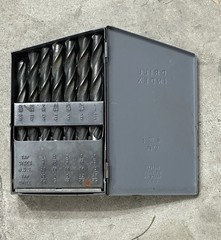 HUOT Drill INDEX Partial SET of DRILL BITS 1/16” to 1/2”