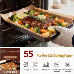 55-piece set of food-grade oil-absorbing paper, grease-proof paper liners