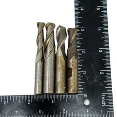 Lot of 4 Hanita 3/8″ , 3 pcs x 1/2″ Diameter 2 Flutes 3″ OAL End Mills