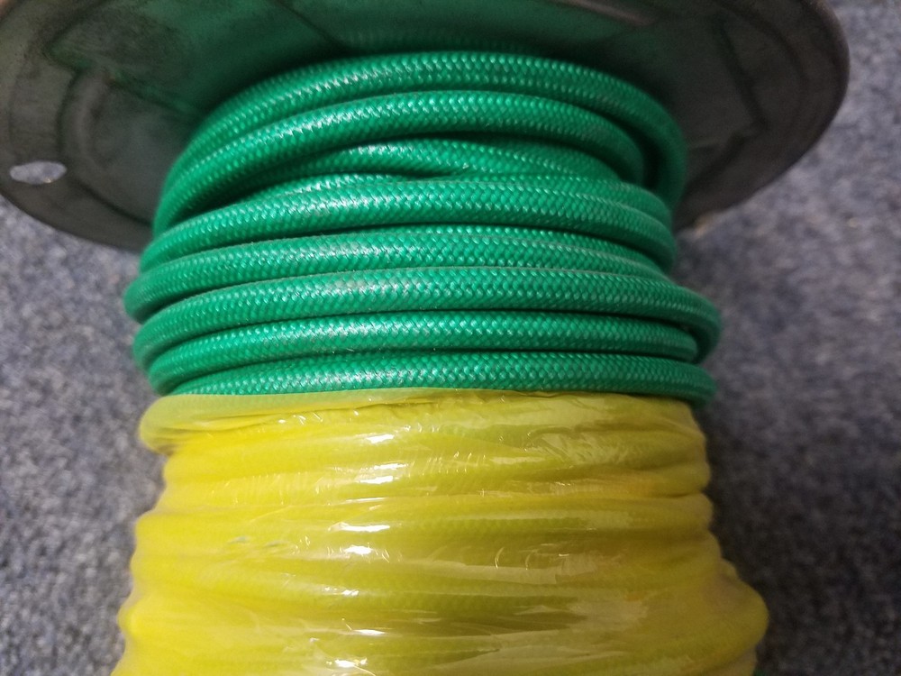 SRML GREEN 10 AWG 100′ FT FIBER GLASS BRAID APPLIANCE HI TEMP WIRE MOTOR LEAD