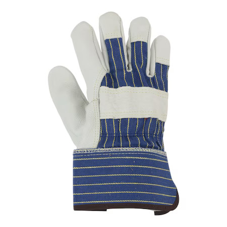 Condor 1H030 Leather Gloves, Cowhide, Safety Cuff, Wing Thumb, Full Finger,