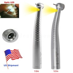 Dental Fiber Optic /E-generator LED /High Speed No-LED Handpiece 2/4/6Hole Quick