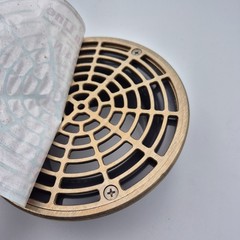 Sioux Chief 832-4HNR Finish Fixture for Adjustable Floor Drain PVC Round 6-1/2