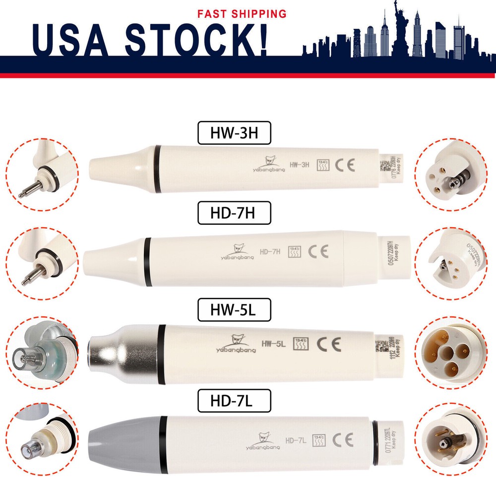 Dental Ultrasonic Piezo Scaler Handpiece LED Fit EMS/WOODPECKER/DTE/SATELEC