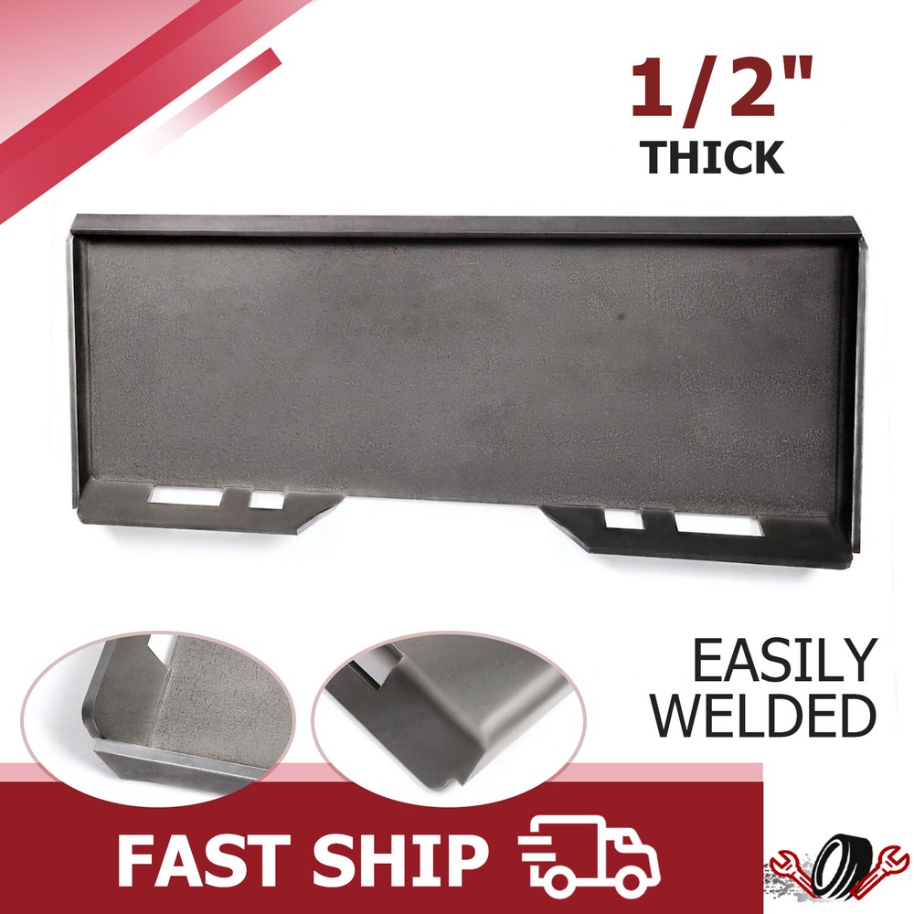 1/2″ Steel Quick Tach Attachment Mount Plate for Skidsteer bobcat kubota