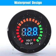 DC 12V Waterproof CAR Battery Meter Voltmeter LED Digital Display Voltage Gauge