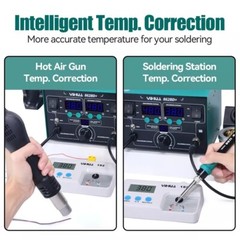 YIHUA 862BD+ 2-in-1 Soldering Station Hot Air Rework Station Soldering Iron Kit