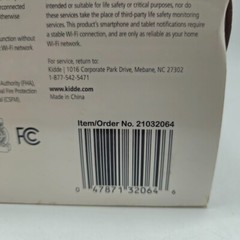 Kiddie Smart Hardwired Wi-Fi Enabled Smoke Detector 21032064