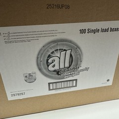 ALL Stainlifters Powder HE Laundry Detergent, 1 Load Each Case Of 100
