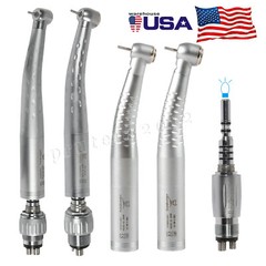 Dental High Speed / Fiber Optic LED Handpiece 4/6Hole Quick Coupler Fit KaV