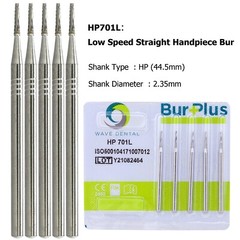 Wave Dental Straight Surgical Bur 701 702 703L Carbide Low Speed Nosecone 44.5mm