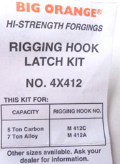Rigging Hook Latch Kit for Hook No. M 412C, A