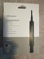 Permanent Markers Office Depot Permanent Markers Color BLACK 12 Count