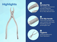 Dental Tooth Extracting Forceps for Incisors Canines Premolars and Molars Upper
