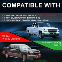 LED DRL Headlight Assembly Compatible with Chevy Silverado 1500 2500 3500 HD
