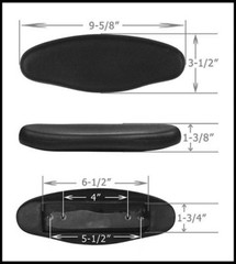 HON OFFICE CHAIR PARTS ARM PADS REST ARMREST TOP CAP 2PCS #MIKE
