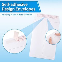 100 Pack Catalog Mailing Envelopes Mailers Peel Self Seal White 6×9/9×12/10×13