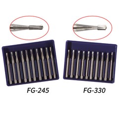 Dental Burs FG 330 245 Carbide High Speed Pear Domed Fissure Friction Grip