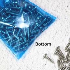 Multiple Sizes Glossy Blue Translucent 1.96 MIL PE Flat Zip Seal Bag B04