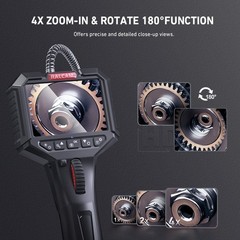Ralcam Articulating Borescope Endoscope with Light 8.5mm Inspection Camera 10FT