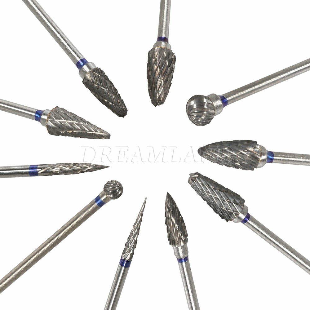 10x Denta lTungsten Carbide Dental Acrylic Bur Drill 2.35mm Fit Teeth Handpiece