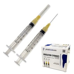 Dental Irrigation Syringes & Tips, 3 cc 25 Gauge – Orange (2 Boxes of 100)