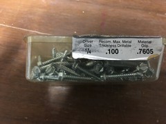 New 100 Count pack of 8-18 X 1” Drill & Tap Screws Hex Drive Sheet Metal Screws