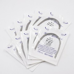 10 Packs Dental Super Elastic Niti Rectangular Arch Wires Square/Ovoid/Natural