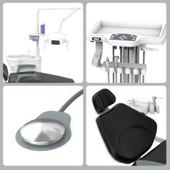 Dental Unit Chair Computer Controlled DC Motor Integral Doctor Stool TJ2688-A1-1