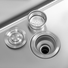 Used Commercial Sink Stainless Steel Sink Single Bowl Kitchen Sink w/ Faucet