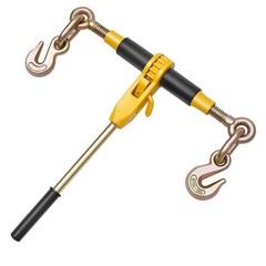 Uimoso 2 Pack 5/16″-3/8″ Ratchet Binder w/G80 14 ft Chains for Secure Hauling