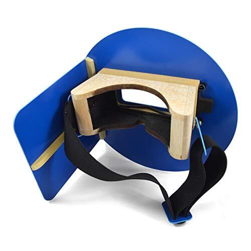 Wendy’s Pancake Welding Hood Helmet w/ Strap – Right Handed – Blue