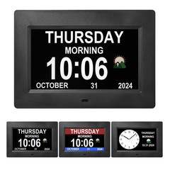 Dementia clock with time,12 sets of alarms paired with 20 usage scenarios ,Di…