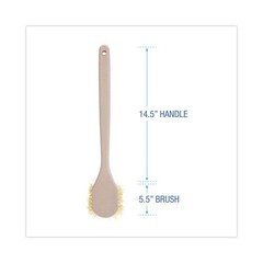 Boardwalk 4320 20″ Long Polypropylene Fill Handle Utility Brush – Tan New