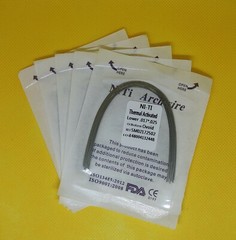 50 Packs Dental Arch Wires Orthodontic Thermal Activated NITI Rectangular Ovoid