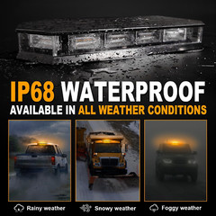 Upgrade Roof Top Beacon Emergency Strobe Light with Controller 56 LED Magnetic