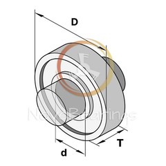4T-L44643/L44610 Single Row Tapered Roller Bearing 25,4×50,292×14,224 mm. by NTN
