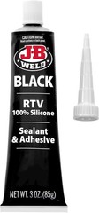 J-B Weld 31319 Black RTV Silicone Sealant and Adhesive – 3 oz.