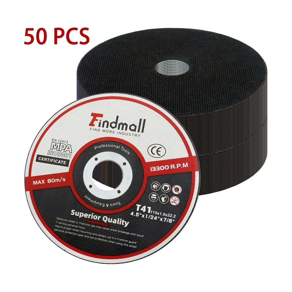 Cut Off Wheels 4-1/2 Inch Thin Metal & Stainless Steel Cutting Wheels Pack of 50