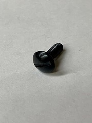 (100) 8-32 X 1/2 Slotted Truss Machine Screw BLACK OXIDE wide head #8-32 8/32