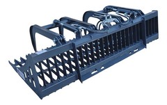 JCT 84″ Brush Log Root Hydraulic Grapple Bucket Bobcat Skid Steer Attachment