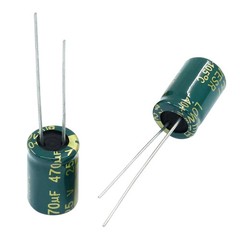 Hordion 20PCS 25V 470UF Electrolytic Capacitor, 0.31×0.47in High Frequency Alumi