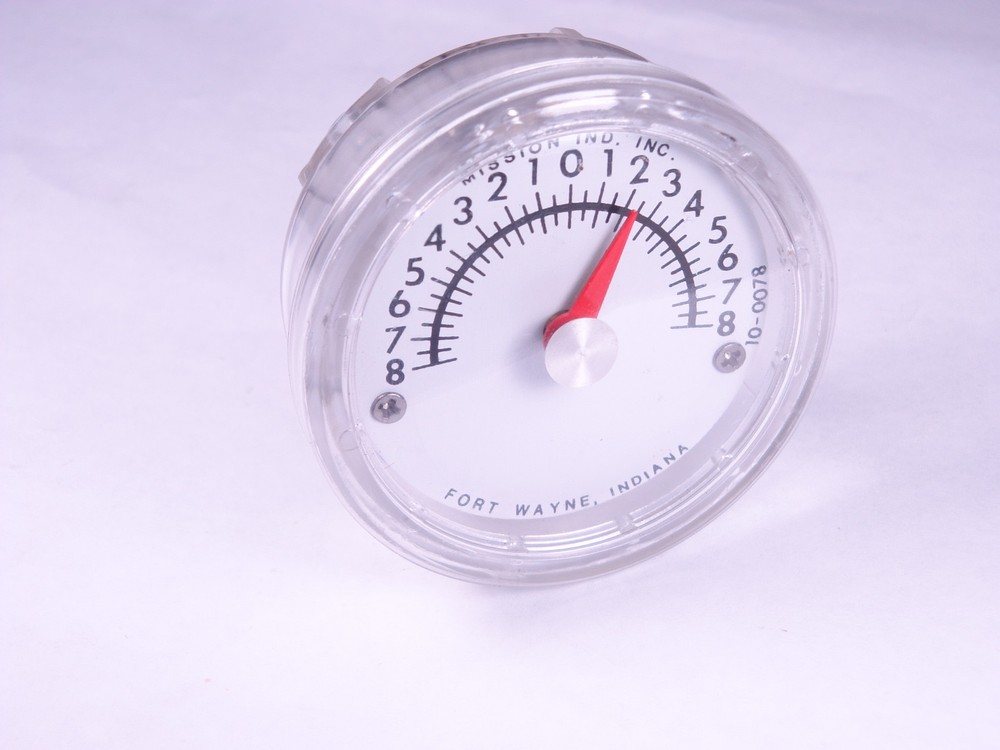 Mission Industries Small Analog Position Indicator 1:1 1.81″ Face 2.16″ Dia. NOS
