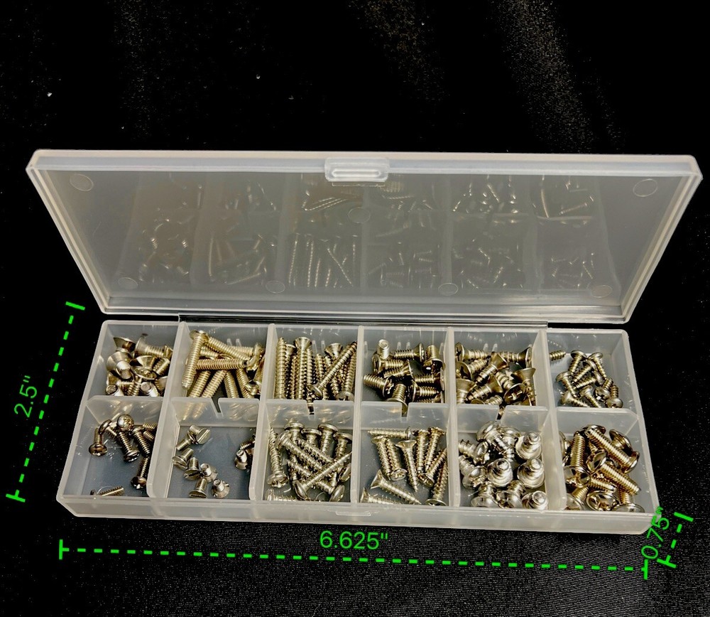 Assorted Small Stainless Steel Screws 120 PiecesHigh Quality