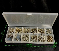 Assorted Small Stainless Steel Screws 120 PiecesHigh Quality
