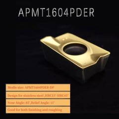 60PCS APMT1604PDER-DP Carbide Milling Inserts For 90deg End Mill Holder 400R