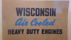 WISCONSIN MODEL VF4 AIR COOLED HEAVY DUTY ENGINES (40 PAGES)(DATED 2-1-1947)